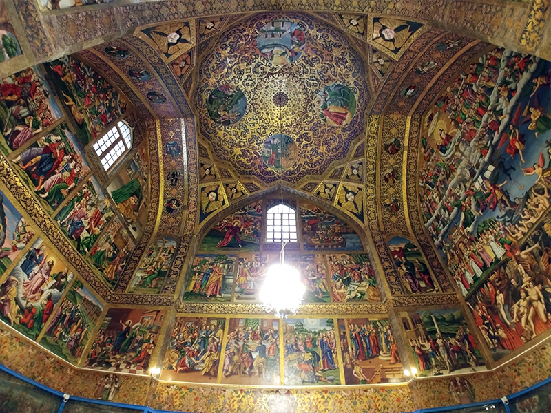 نقاشی و دیوارهای کلیسای وانک
